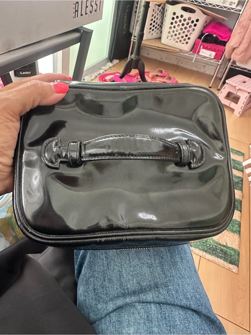 CHANEL patent leather